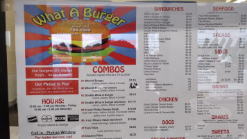 What-a-burger menu