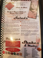 Rosies Diner menu