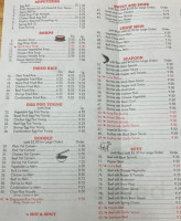 zheng's Chinese Restaurant menu