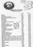 Barnaby's Pizza menu