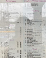 Peking Cafe menu