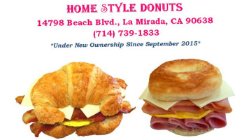 Home Style Donuts menu