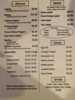 Frenchy's Pub menu