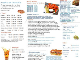 East Memphis Pizza Subs Factory menu