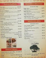 Laceiba menu