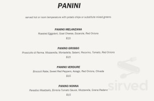 Pizzeria Paradiso- Dupont menu