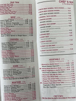 East Delight Chinese menu