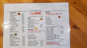 My Thai menu