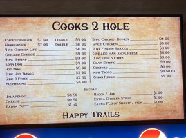 Cook's Two Hole Grill menu