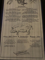 Porter Brew Que Brewery menu