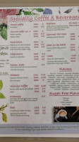 Java Garden Cafe menu