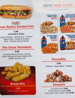 Simple Simon's Pizza menu