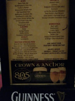 Crown Anchor menu