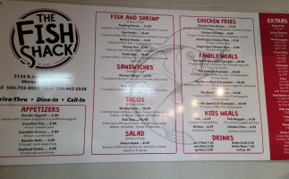 The Fish Shack- St.bernard menu
