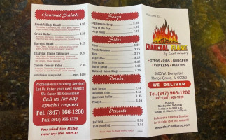 Charcoal Flame Grill menu