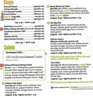 Jason's Deli menu