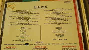 Retro Taco menu