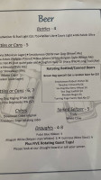 The Lakeshore House Lodge Pub menu