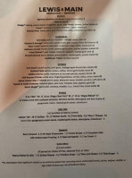 Lewis And Main menu