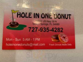 Hole In One Donuts inside