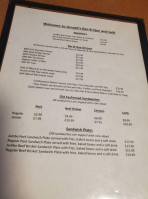 Arnold's Bbq And Grill menu