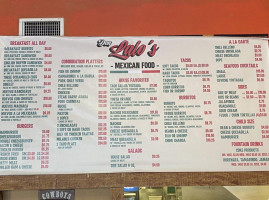 Don Lalo's Mexican Food menu