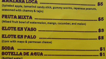 Antojitos Mexicanos menu