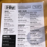 The Dive Gunnison menu
