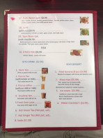 Asian Taste Thai menu