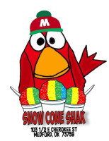 Snow Shak menu