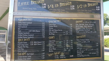 Breaker Drive-inn menu