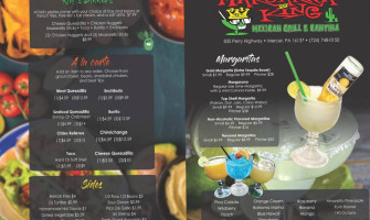 Margarita King Mexican Grill Cantina menu