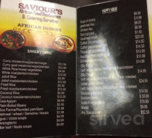 Saviour African Food menu