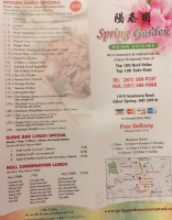 Spring Garden menu