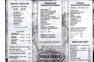 Heska's Sugar Shack menu