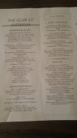 Club At Andrews menu