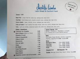 Cholita Linda menu