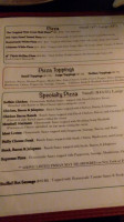 P M Pizza menu