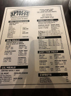Aptos St BBQ menu