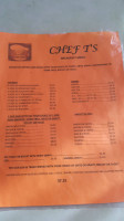 Chef T menu