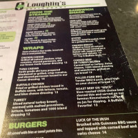 O'loughlin's menu