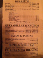 Habanero Mexican Grill menu