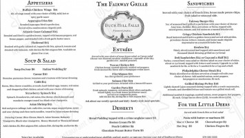 Fairway Grille At Buck Hill Falls menu