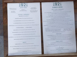 1921 Mount Dora menu