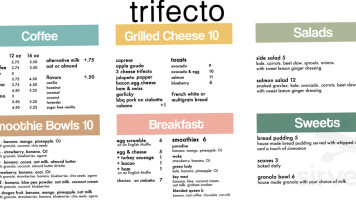 Trifecto menu