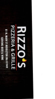 Rizzo's Pizzeria Grille menu