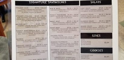 Stacked Sandwiches menu
