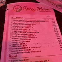 Spicy Moon menu
