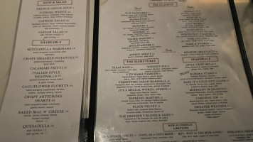 The Dresden Lounge menu