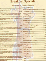 The Haystack Cafe menu
